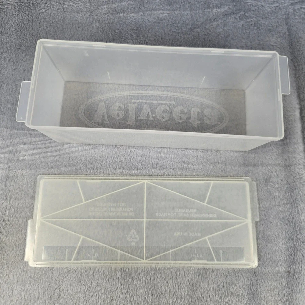 Kraft Velveeta Cheese Storage Container Plastic Reusable Keeper Made in USA